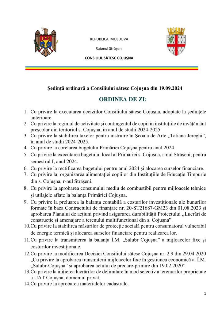 Ordinea de zi-1