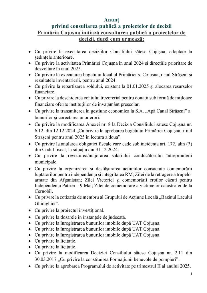 Aviz 1 consultare publică a proiectelor de decizii_1