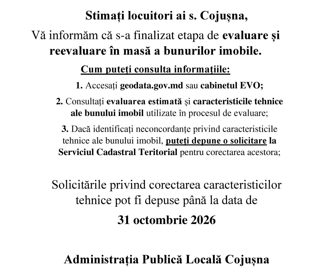 Aviz. Evaluarea bunuri imobille 2026 (1)